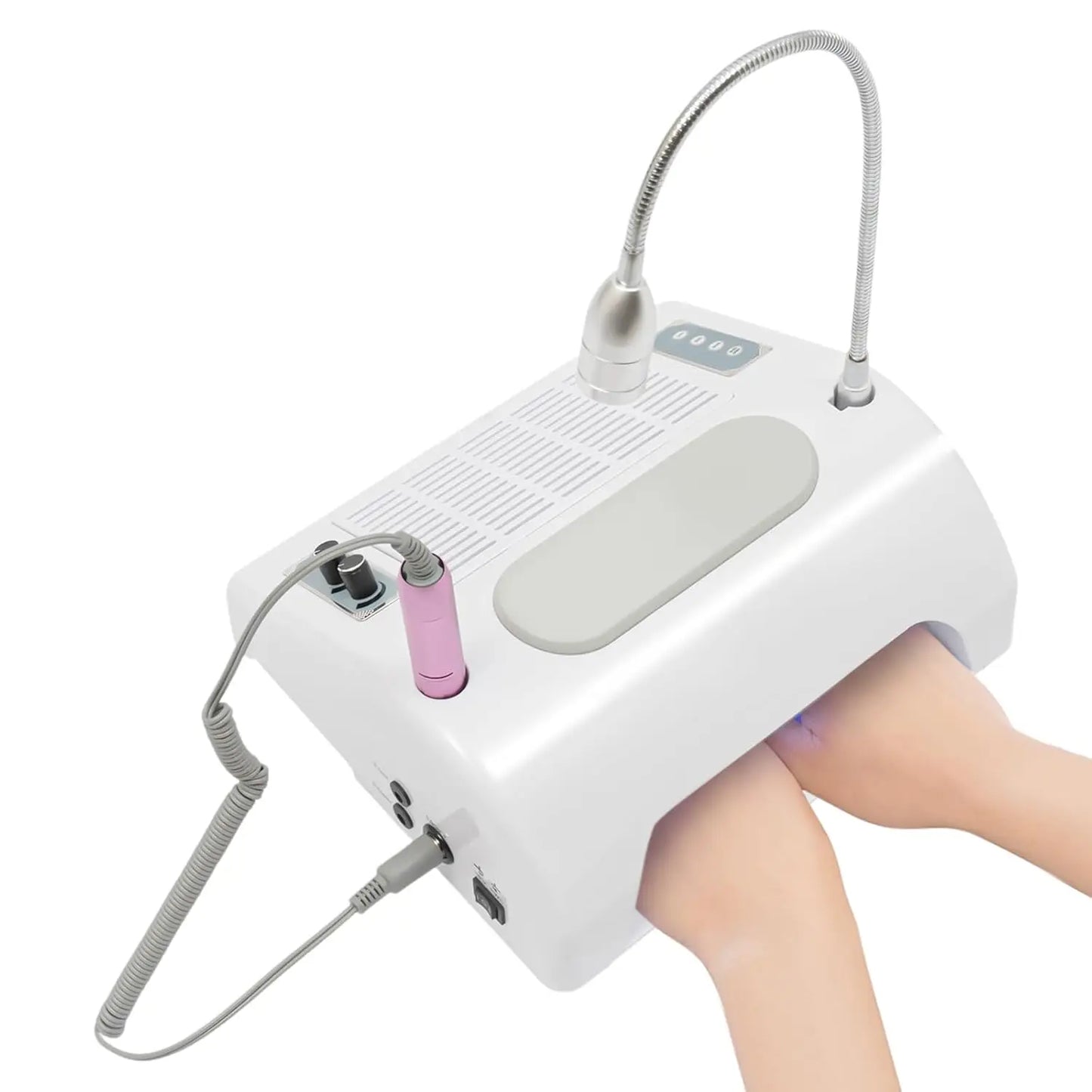5 In 1 Nail Drill Manicure Machine 30000rpm Nail Lamp