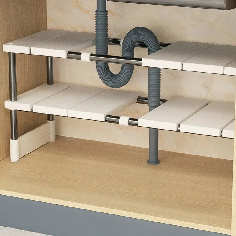 Expandable Stainless Steel Kitchen Sink Storage Rack
