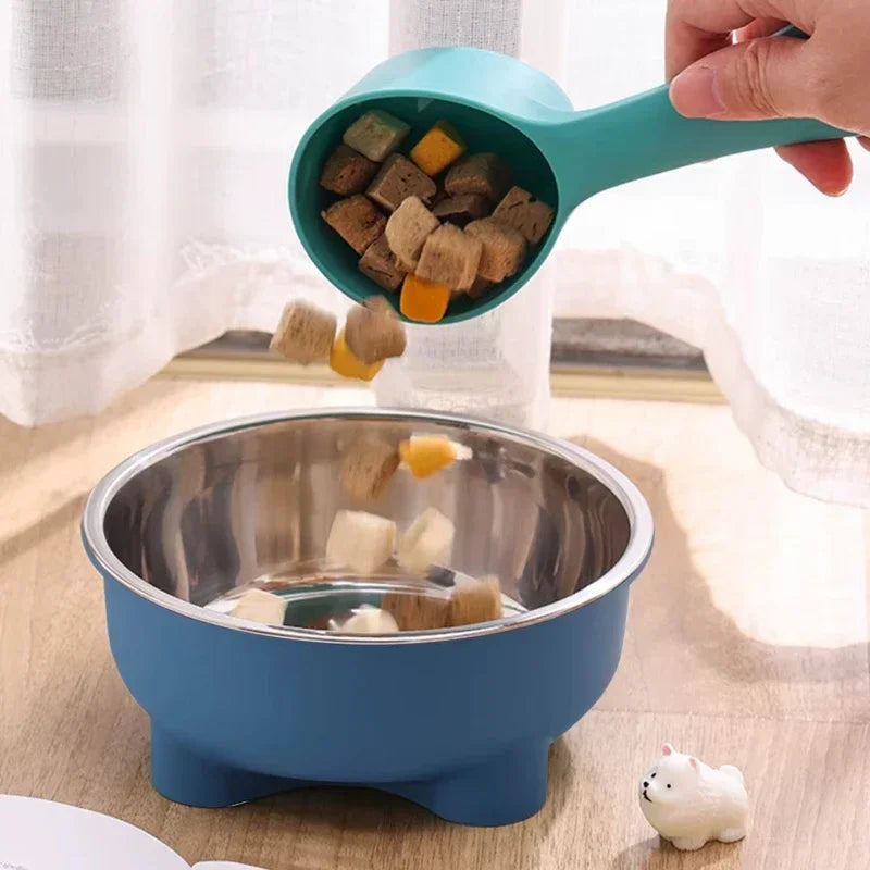 Stainless Steel Pet Dog and Cat Bowl Anti Slip Four Legged