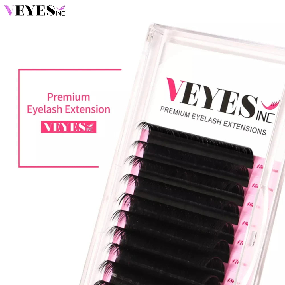 Veyes Inc Eyelash Extensions 8 To 16 Matte Black Silk