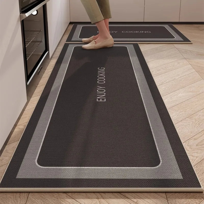 Kitchen Rug TPR Non Slip Footmat Wear Resistant Carpet