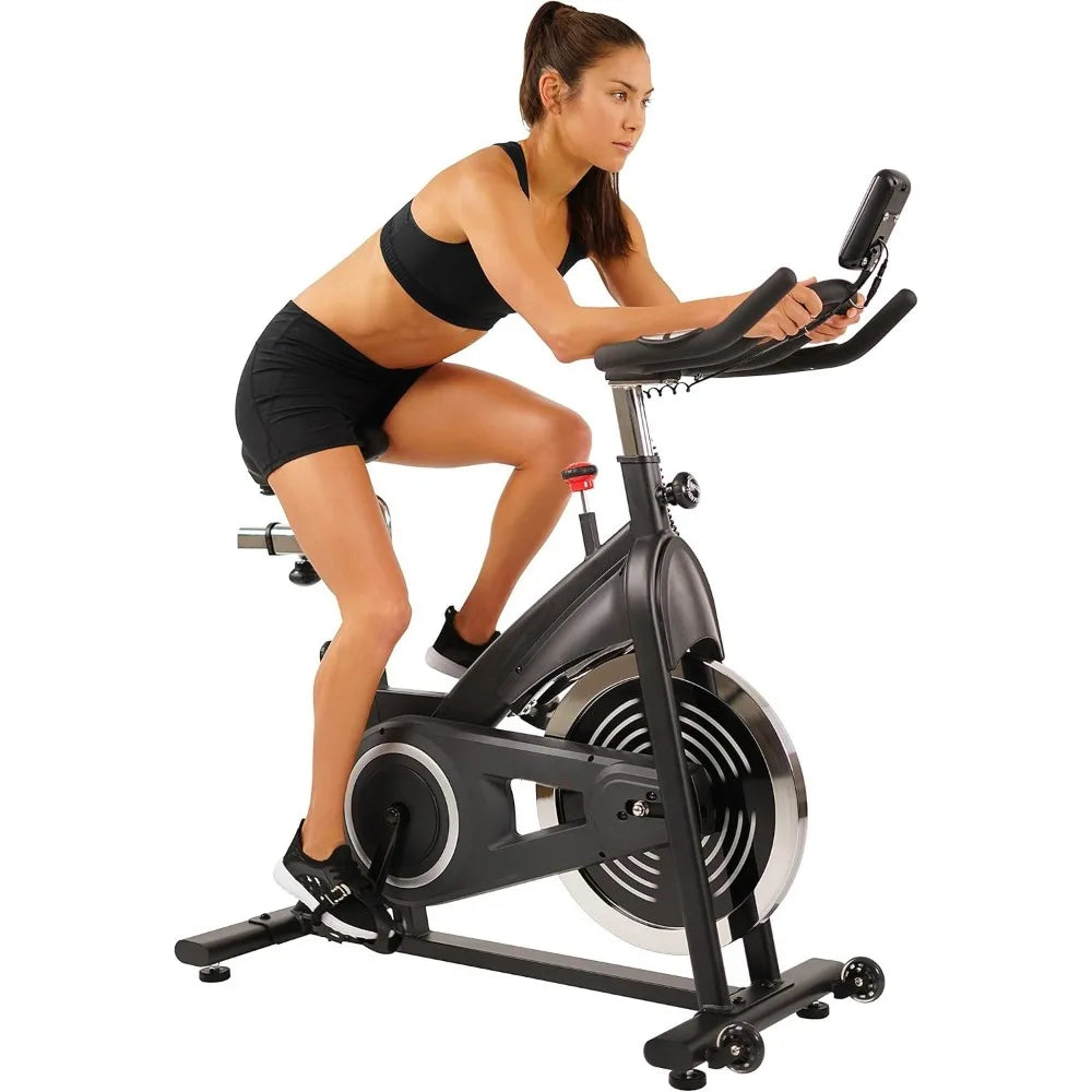 Indoor Cycle Bike Magnetic Trainer With Belt Drive Monitor