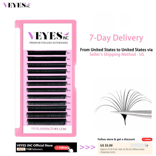 Veyes Easy Fanning Eyelash Extensions Russian Volume Lashes