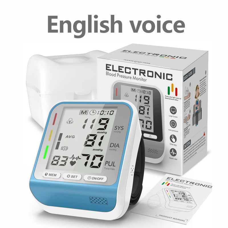 Kiuzou Electric Wrist Blood Pressure Monitor LCD Display