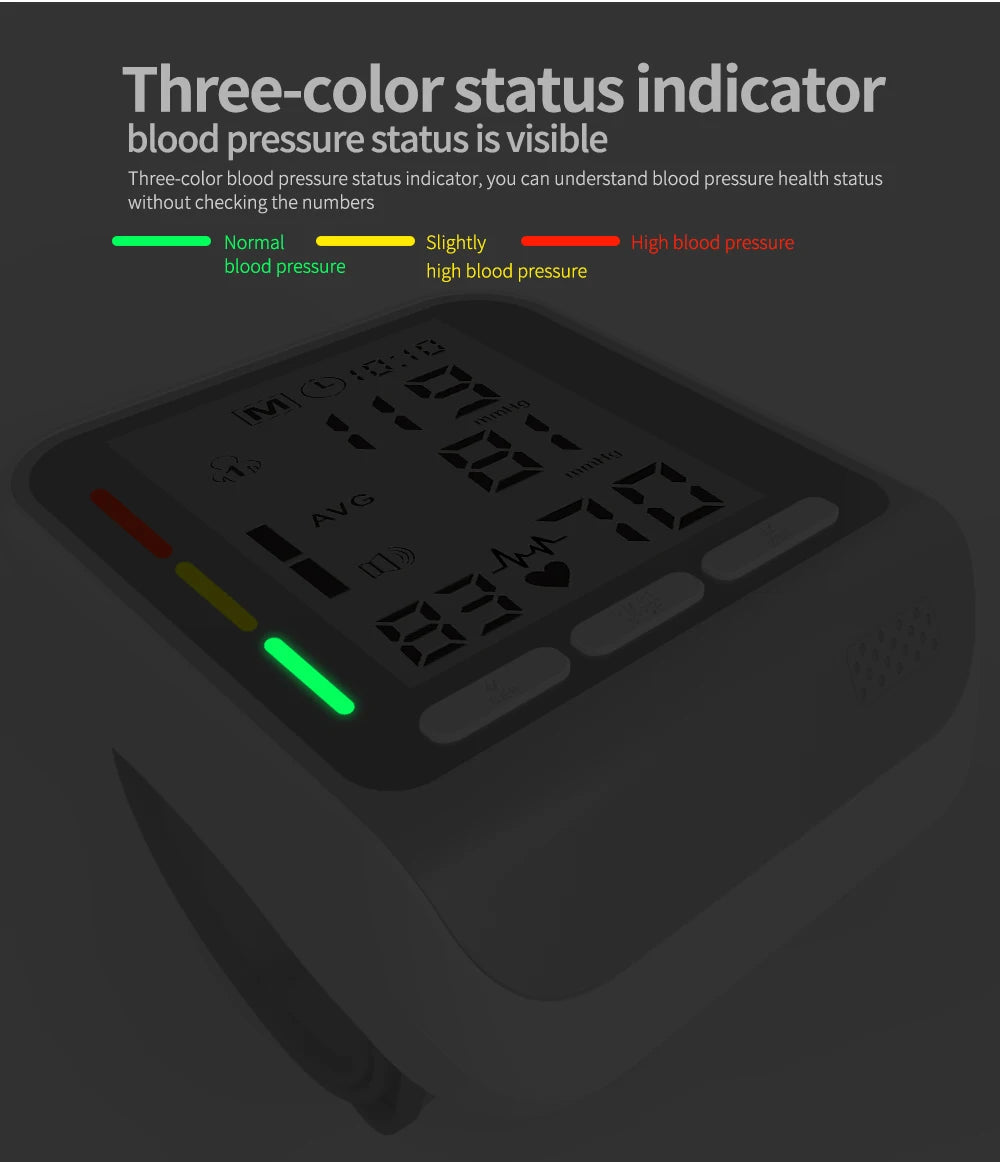 Kiuzou Electric Wrist Blood Pressure Monitor LCD Display