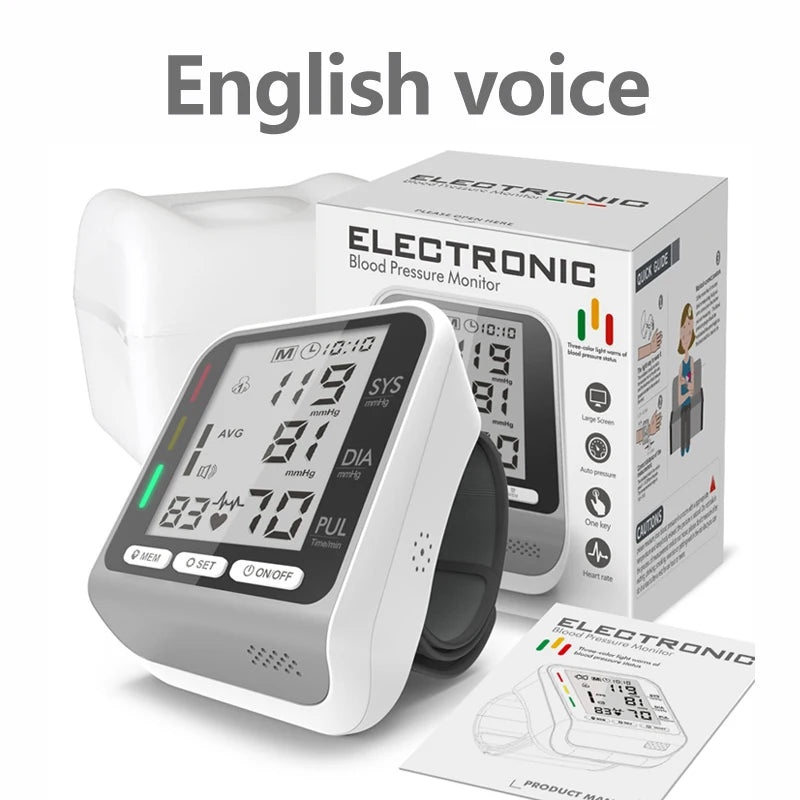 Kiuzou Electric Wrist Blood Pressure Monitor LCD Display
