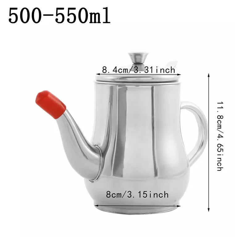 Stainless Steel Oil Filter Pot With Mesh Separator Bottle