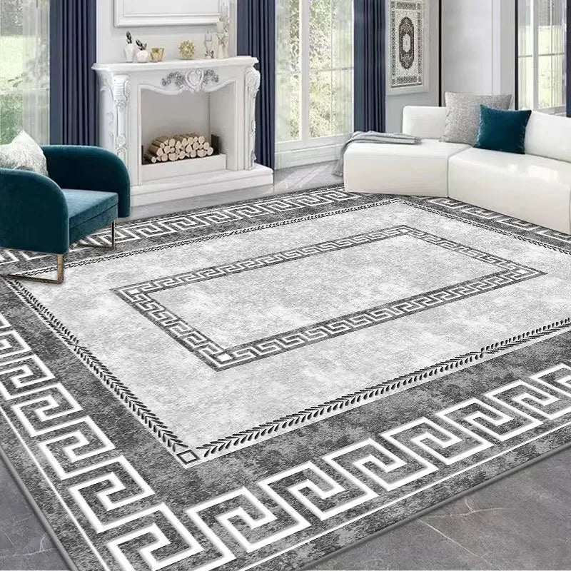Light Luxury Anti Slip Bedside Rug Living Room Washable