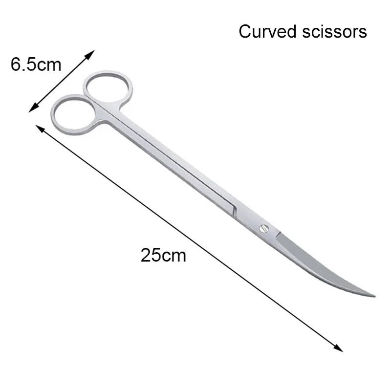 Aquarium Scissors Tweezers Stainless Steel Water Plants Tool