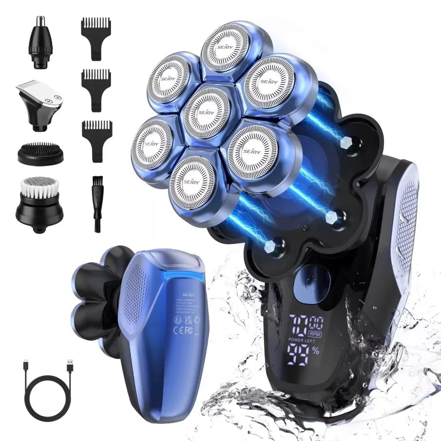 SEJOY Men Electric Shaver Kit For Bald Head And Beard
