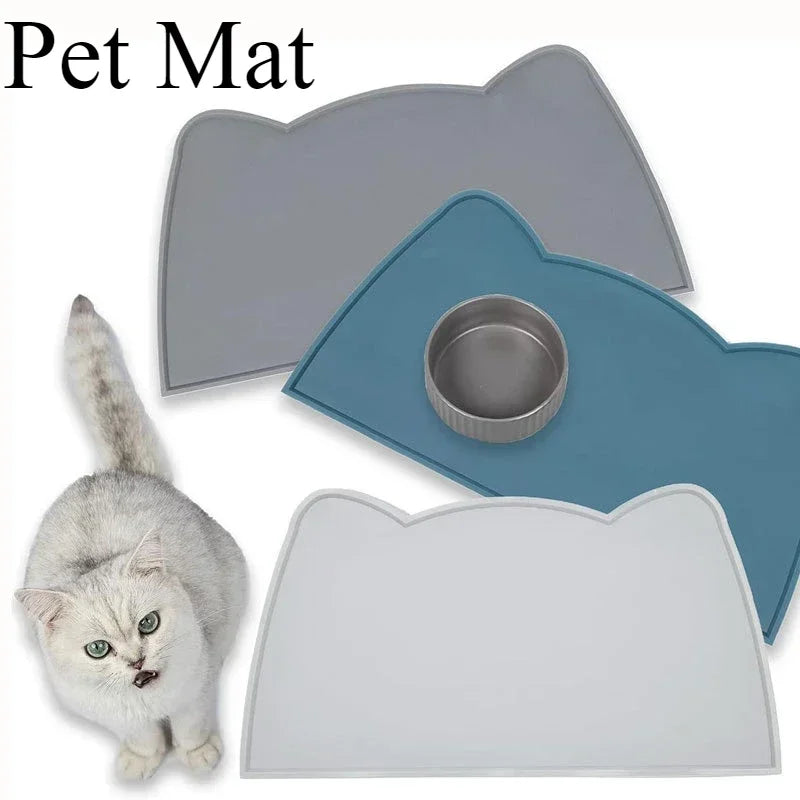 Food Grade Silicone Cat And Dog Bowl Mats Waterproof