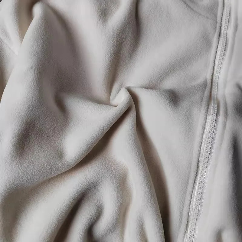 Womens Fleece Lined Sports Coat Warm Casual Long Sleeve Top