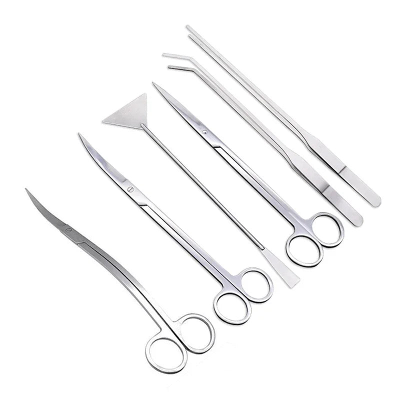 Aquarium Scissors Tweezers Stainless Steel Water Plants Tool
