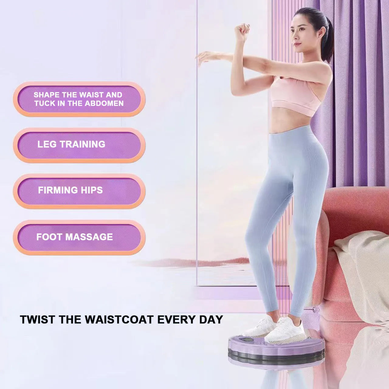 Waist Twisting Disc Magnetic Massage Lose Weight Device