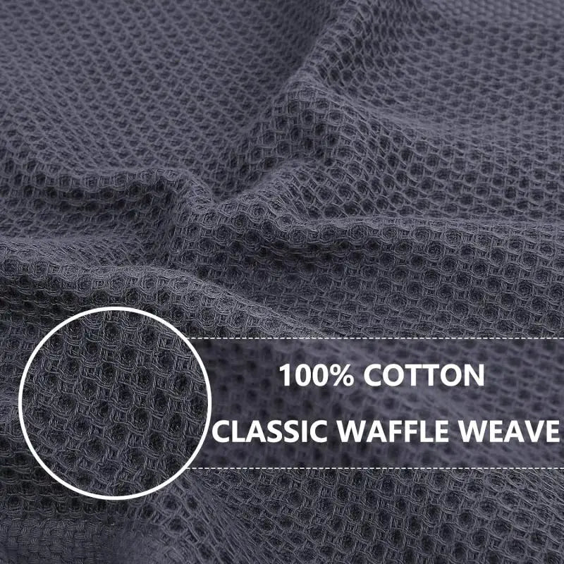 Six Pack 100 Percent Cotton Waffle Weave Dish Cloths