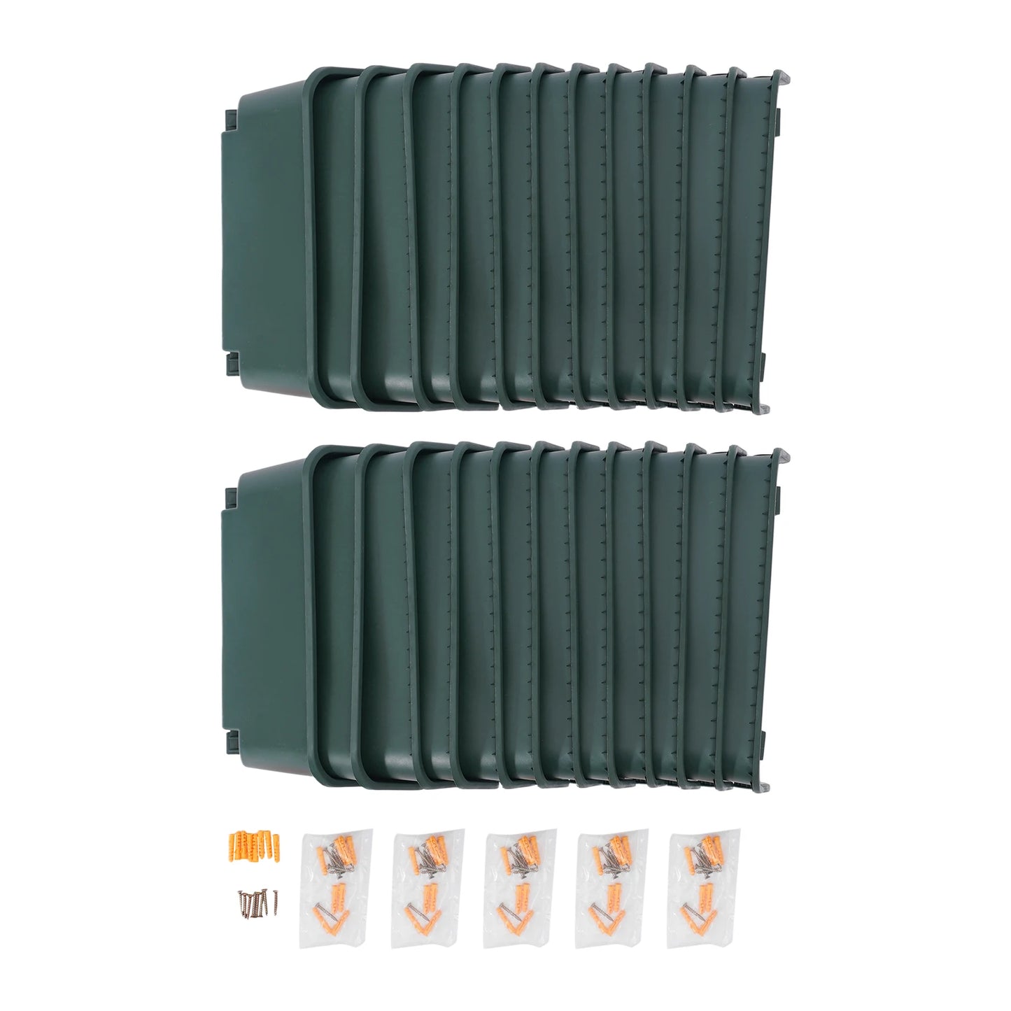24 Pieces Garden Outdoor Wall Planter Set Vertical Pots