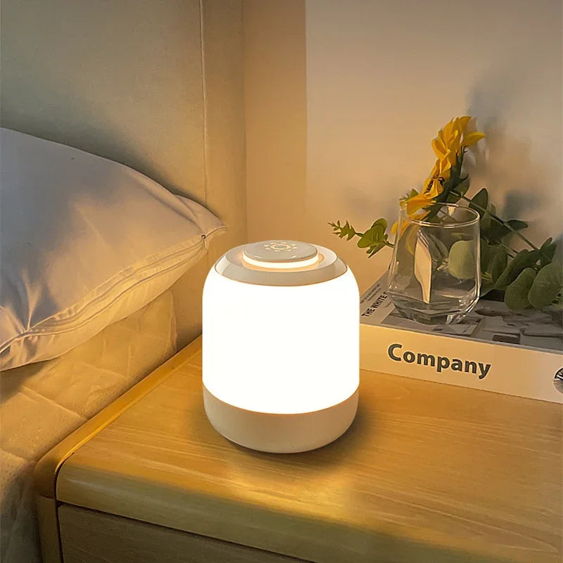 Touch Night Lights USB Rechargeable Wireless LED Bedside Table Lamp For Kids Bedroom Study