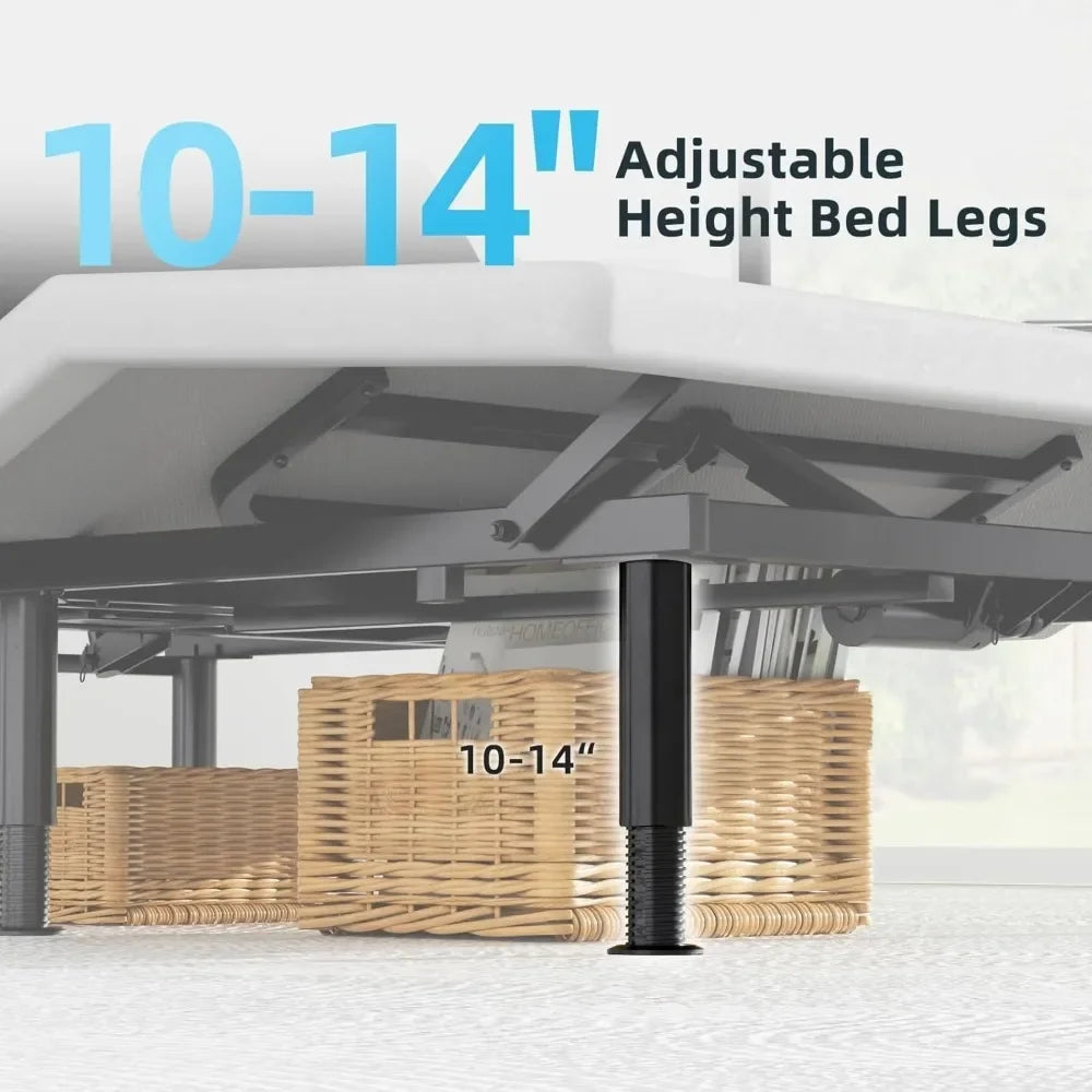 Queen Adjustable Bed Base With Massage And Wireless Remote
