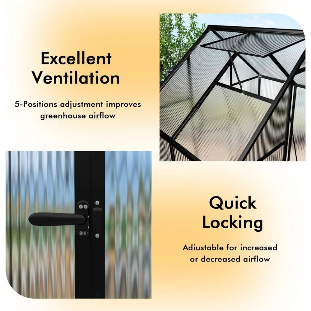 6 By 4 Foot Walk In Greenhouse Aluminum Garden Kit Outdoor