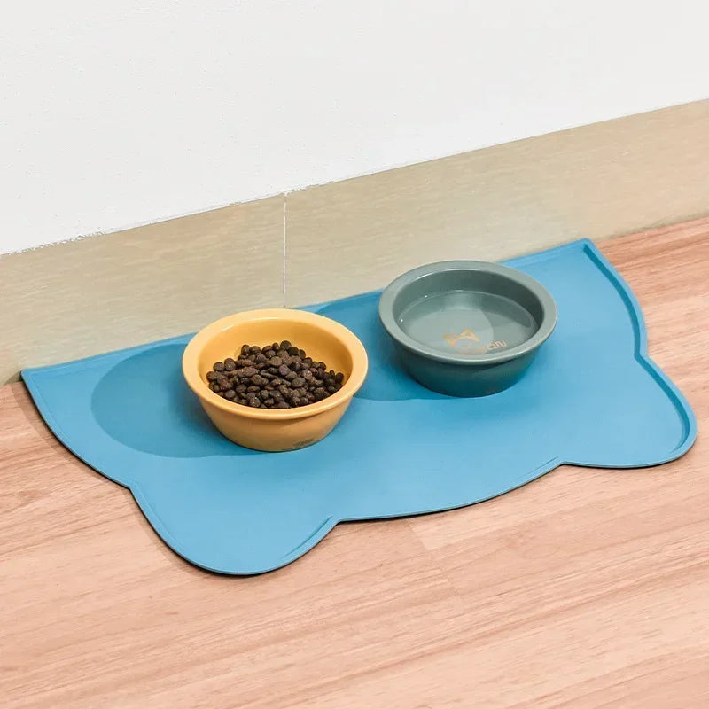 Food Grade Silicone Cat And Dog Bowl Mats Waterproof