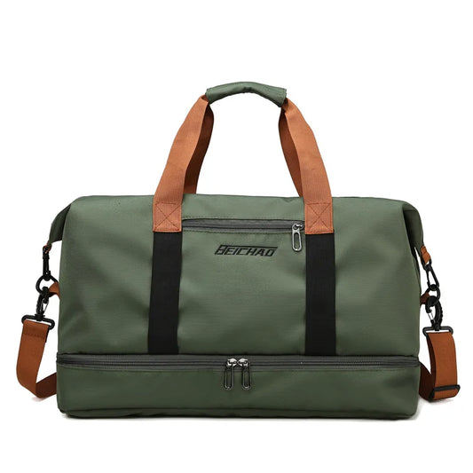 Nylon Travel Gym Bag Unisex Duffle Weekender Carry On