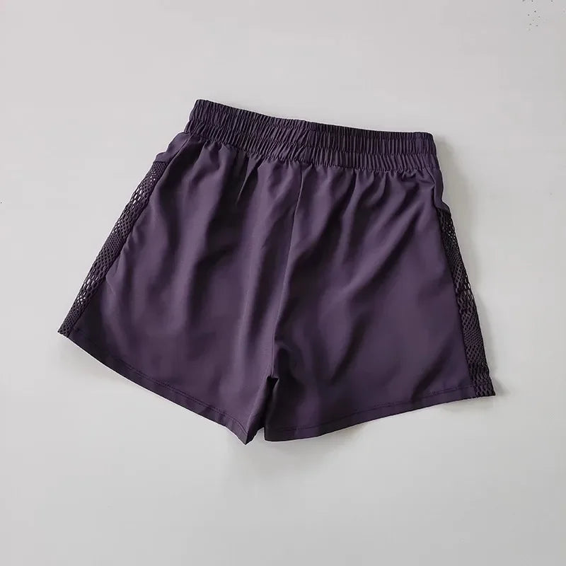 Summer Yoga Shorts Women 2 In 1 Quick Dry Breathable