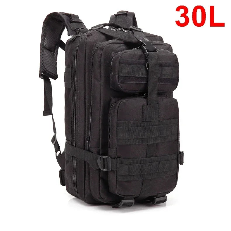 30 To 50L Tactical Backpack Unisex Assault Pack Molle System Survival Hiking Trekking EDC Hunting Bag