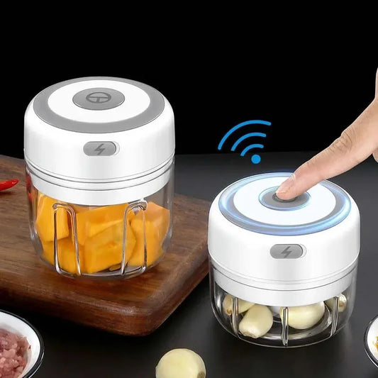 250ml Electric Garlic Chopper Meat Grinder Garlic Masher
