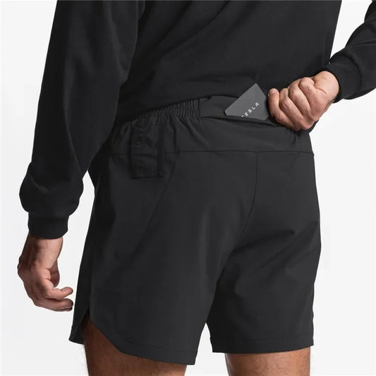 Mens Summer Running Shorts Quick Dry Gym Fitness Shorts