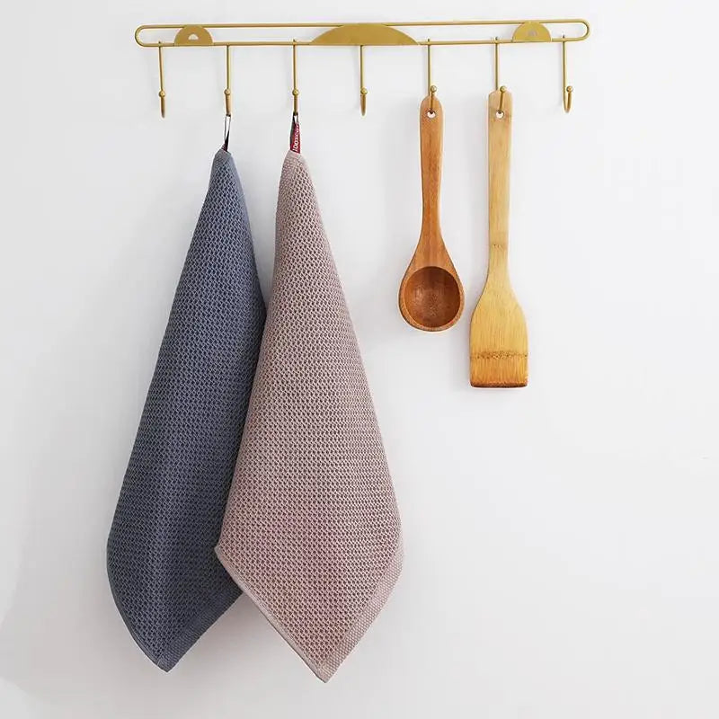 Six Pack 100 Percent Cotton Waffle Weave Dish Cloths