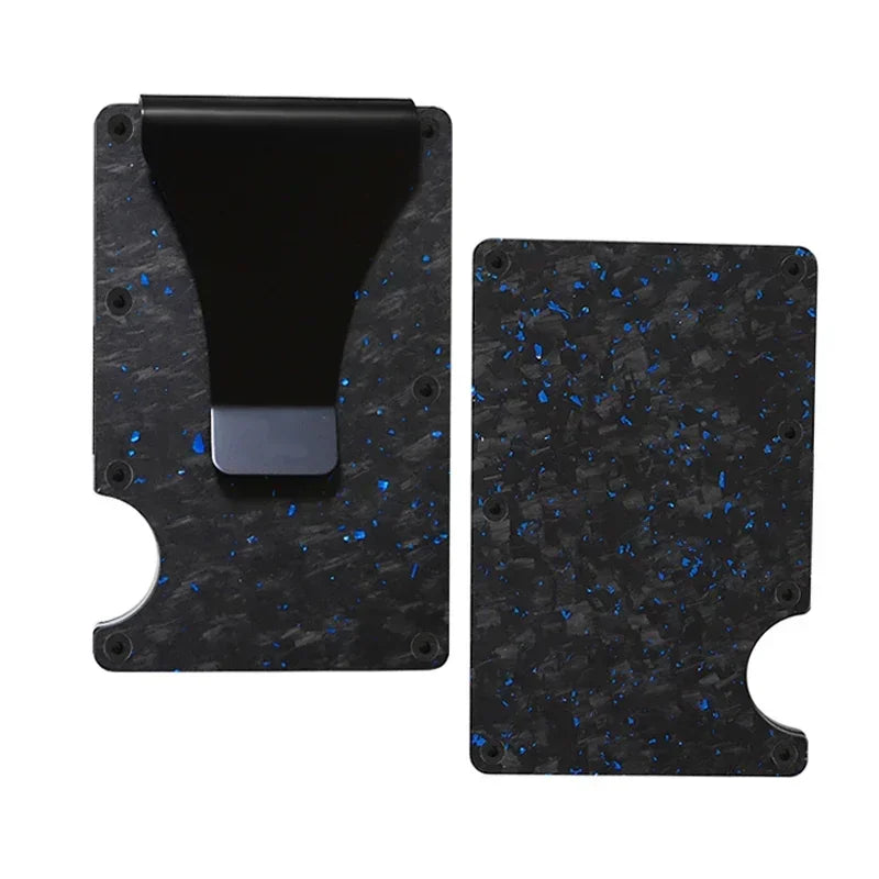 Carbon Fiber Metal Minimalist Slim Card Holder RFID Wallet