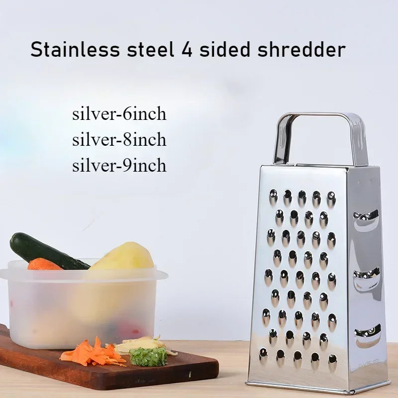 4 Sided Shredder Stainless Steel Cutter Slicer Tower Grater Potato Cheese Fruits Cutter Kitchen Accessories