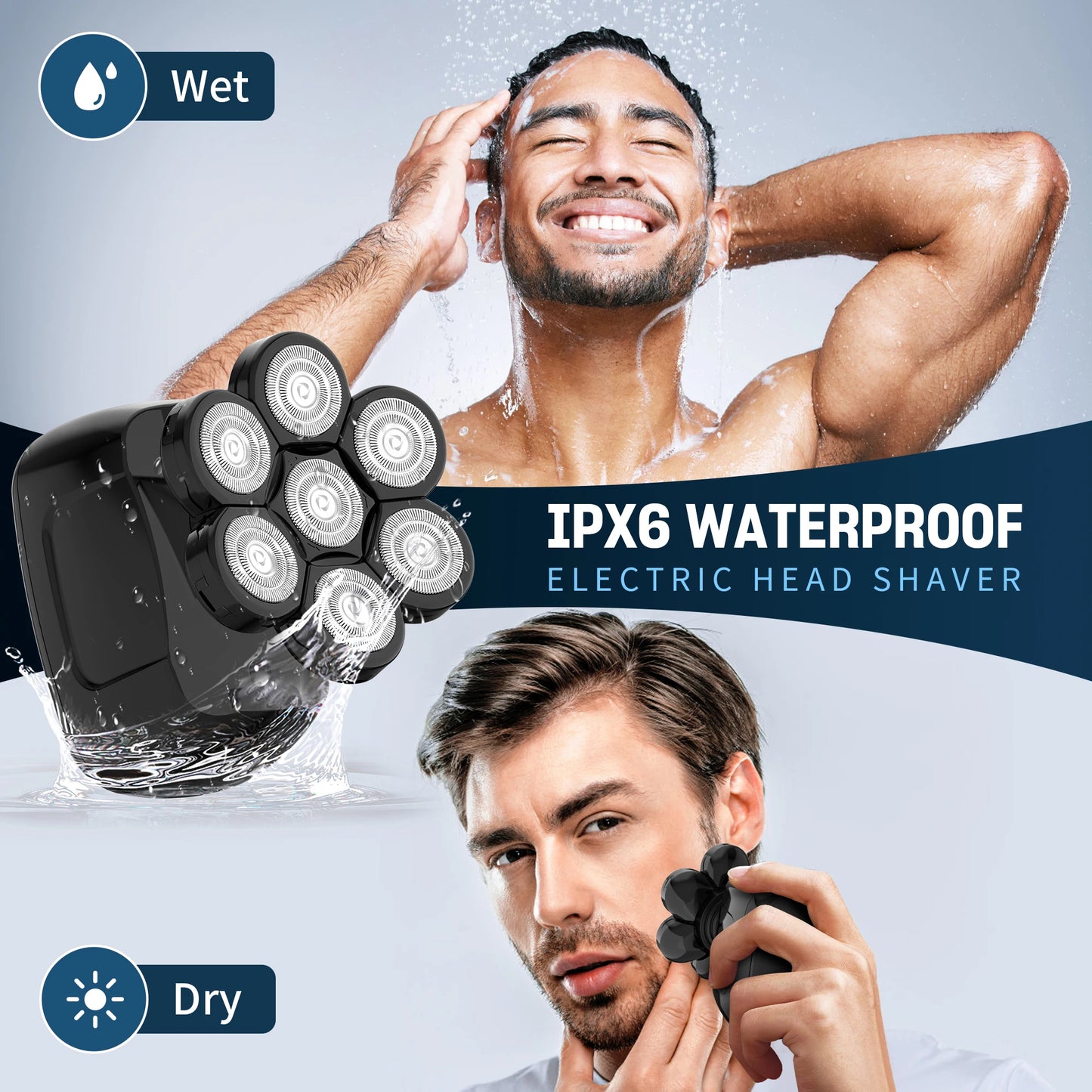SEJOY Men Electric Shaver Kit For Bald Head And Beard