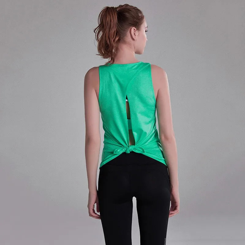 Womens Sleeveless Gym Tank Tops Yoga Sports Vest Breathable