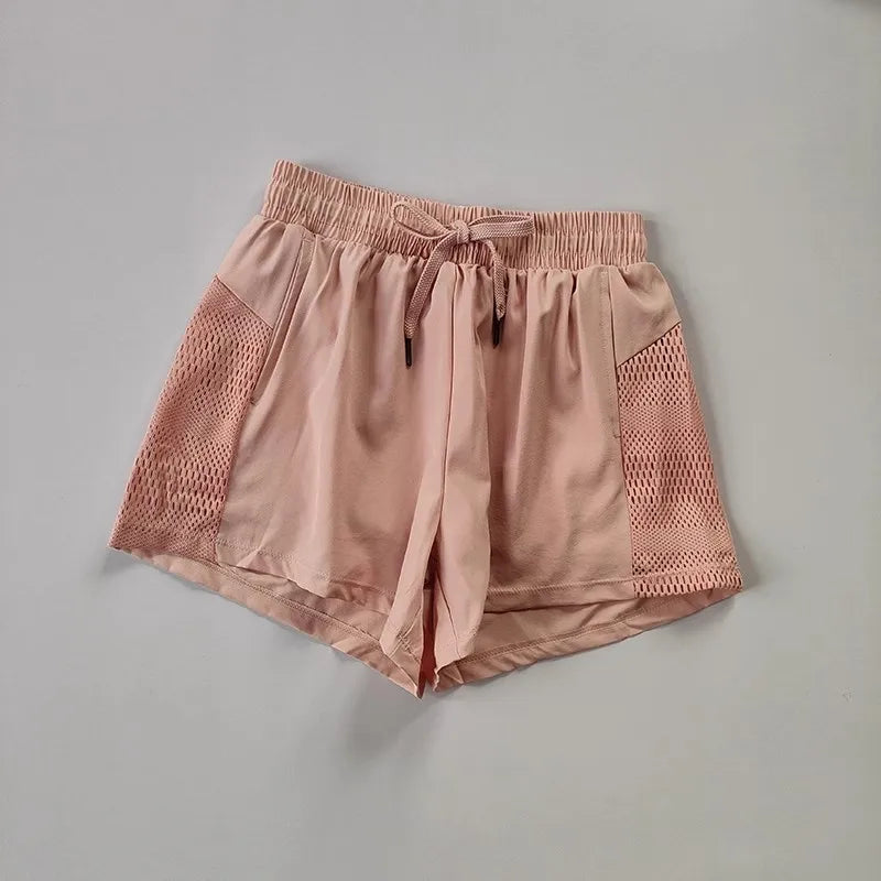 Summer Yoga Shorts Women 2 In 1 Quick Dry Breathable