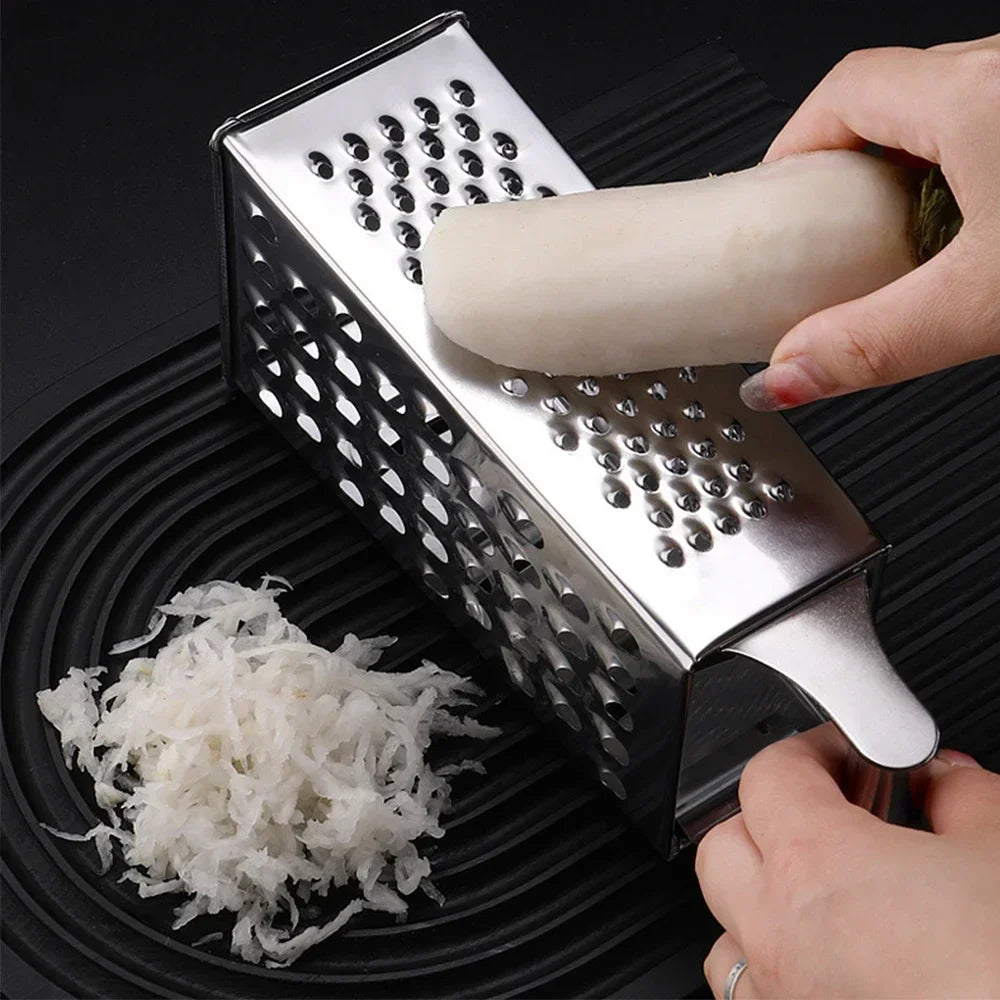 4 Sided Shredder Stainless Steel Cutter Slicer Tower Grater Potato Cheese Fruits Cutter Kitchen Accessories