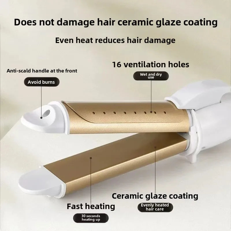 Electric Hair Curling Iron And Straightening Iron Dual Purpose Styling Tool For Women Hair Perming And Straightening