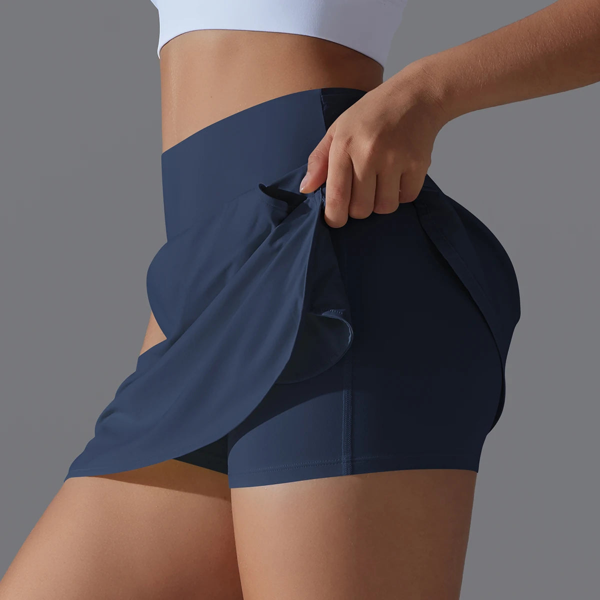 Outdoor Sports Yoga Skirt High Waist Breathable Sweat Short