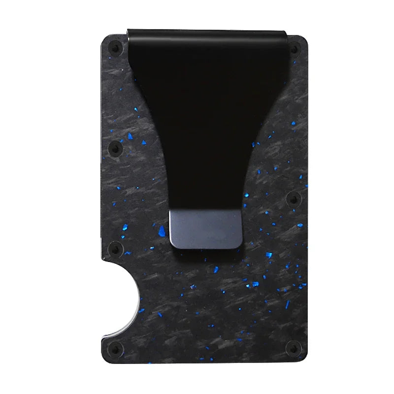 Carbon Fiber Metal Minimalist Slim Card Holder RFID Wallet