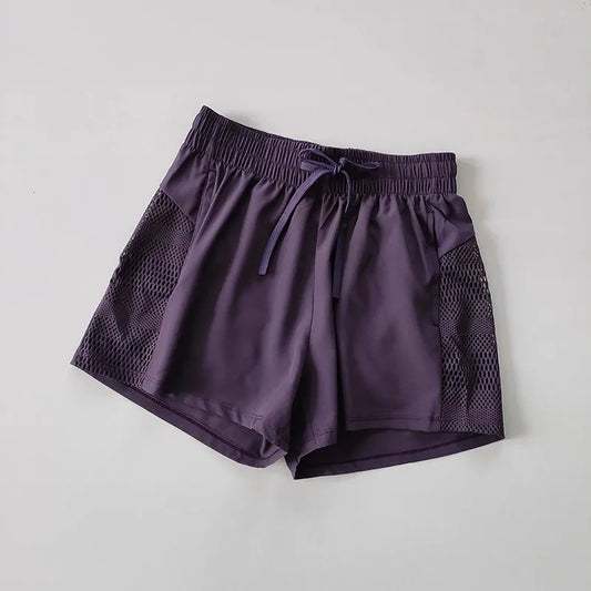 Summer Yoga Shorts Women 2 In 1 Quick Dry Breathable