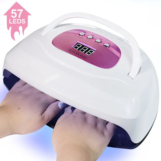 Nail Polish UV LED Lamp 4 Timer Modes LCD Display 57 LEDs