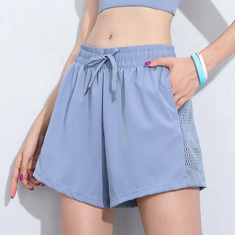Summer Yoga Shorts Women 2 In 1 Quick Dry Breathable