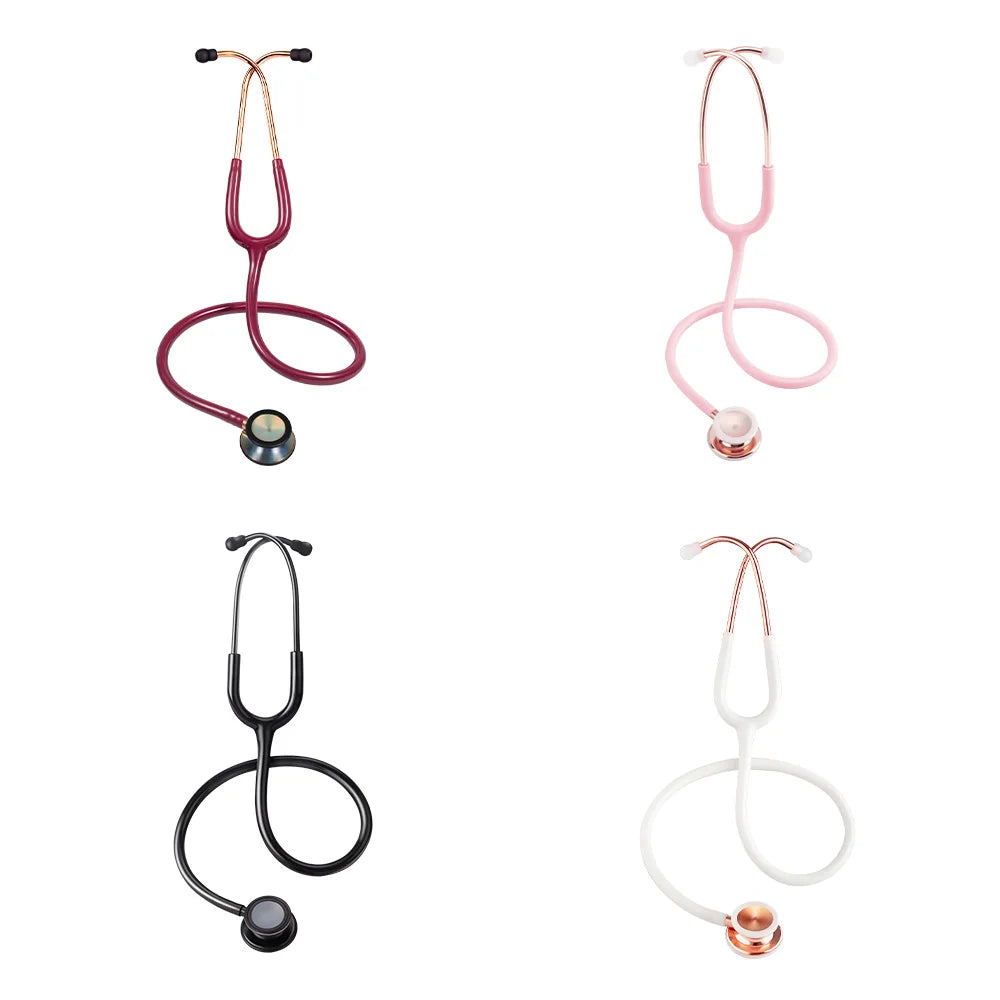 Medical Double Sided Stethoscope Professional Heart Lung Cardiology Double Head Stethoscope for Nurse Student and Vet