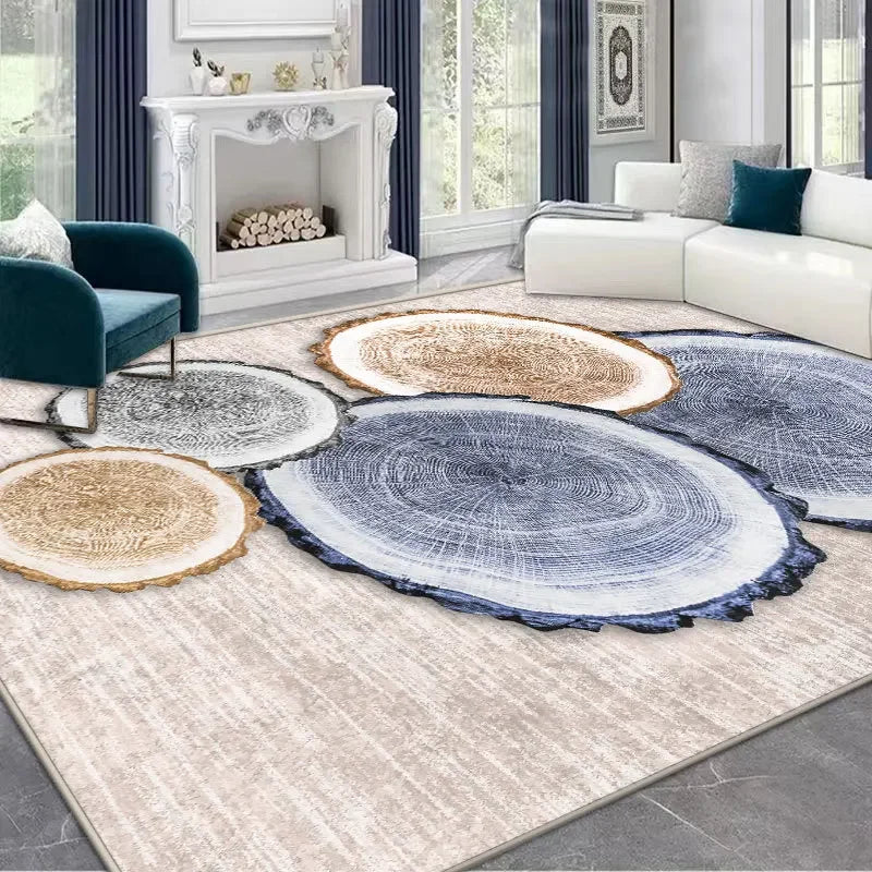 Light Luxury Anti Slip Bedside Rug Living Room Washable