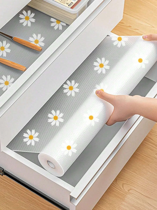 Daisy Shelf Liner 1 Roll EVA Waterproof Drawer Mat