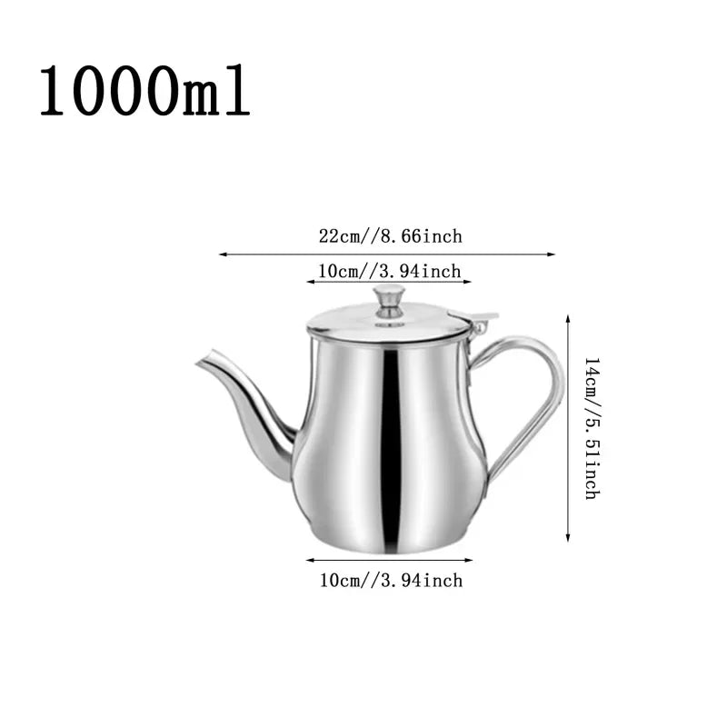 Stainless Steel Oil Filter Pot With Mesh Separator Bottle