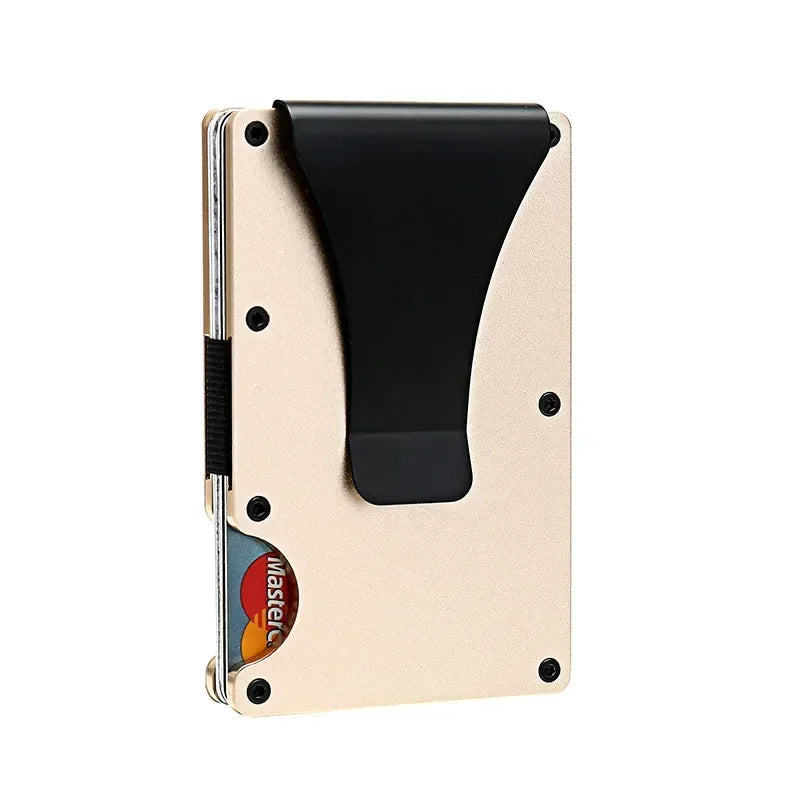 Carbon Fiber Metal Minimalist Slim Card Holder RFID Wallet