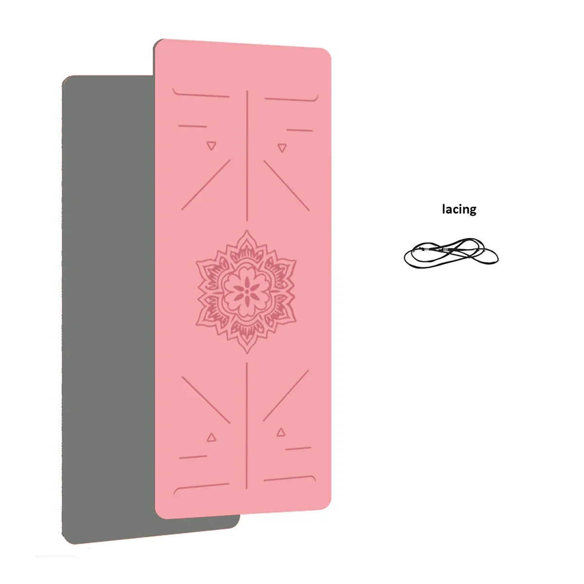 TPE Yoga Mat Non Slip Home Fitness Mat 6mm 180x57cm