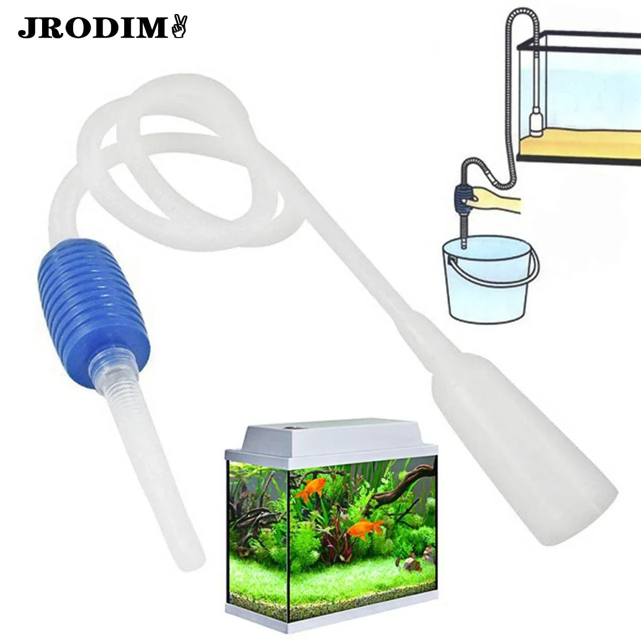 Semi Automatic Aquarium Gravel Cleaner Vacuum Siphon Pump