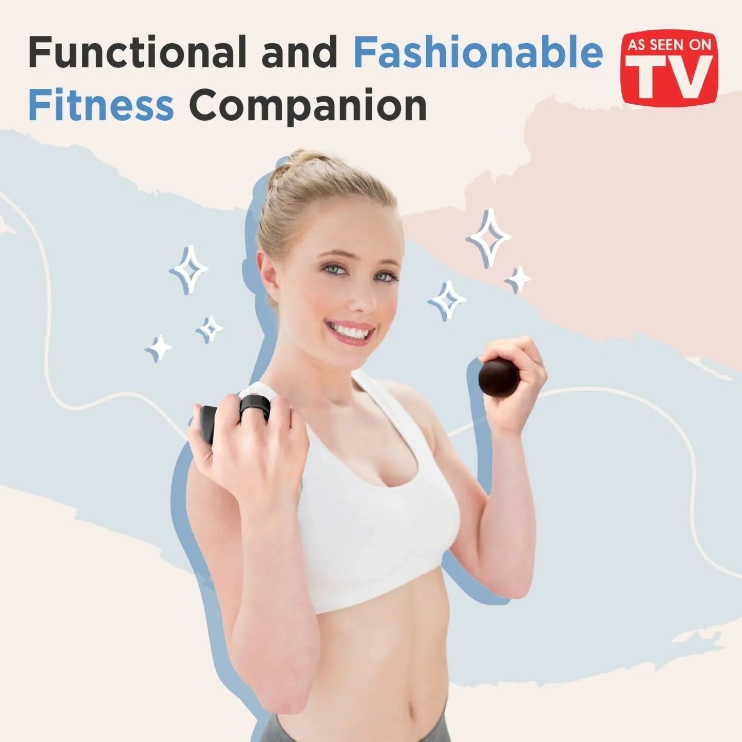 Black Dumbbell Set 1lb and Half Pound Weights for Rehab